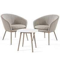 GARTENMÖBELSET SOLIS Gartenlounge-Set, - Braun, Textil/Metall - KONSIMO®