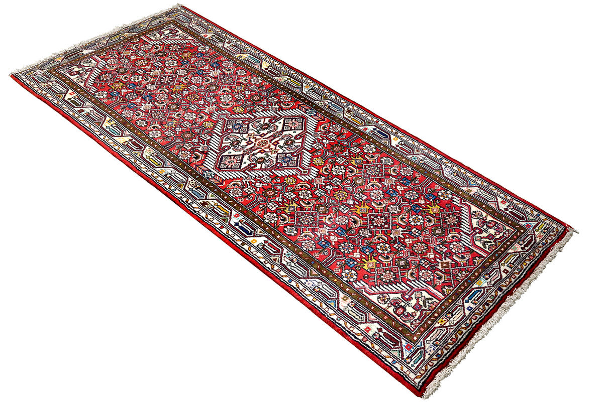 TEPPICH Assadabad Rot 201/77 cm Schurwolle - Rot, Textil (77/201cm) - Looma