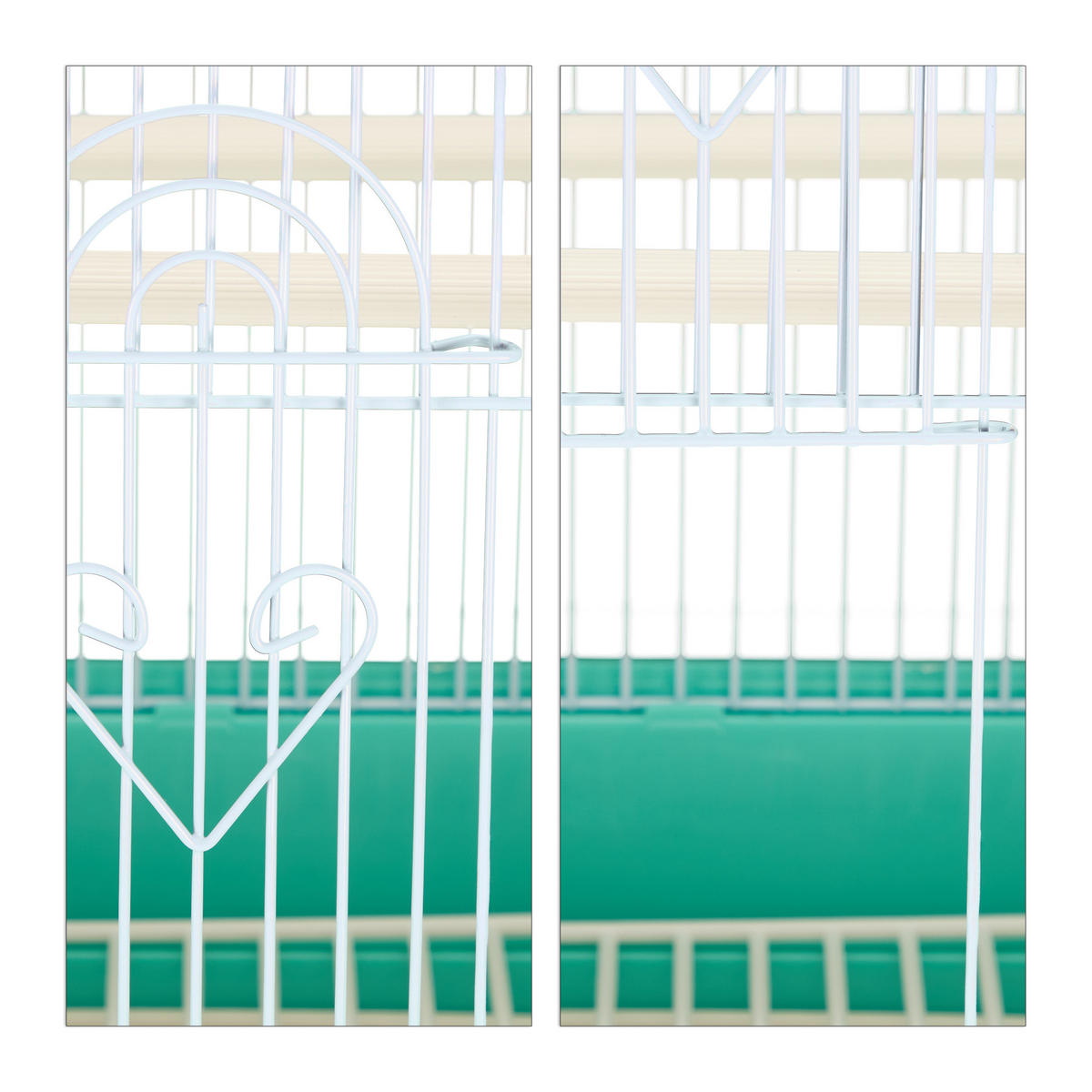 VOGELKÄFIG - Multicolor, Kunststoff/Metall (35/49.5/32cm) - Relaxdays