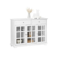 VITRINE Weiß - Weiß, Holz/Holzwerkstoff (119/90/40cm) - SoBuy