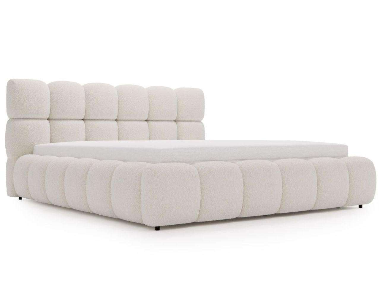 POLSTERBETT Modo 180x200 Bouclé-Stoff Beige - Beige, Textil (180/200cm) - Graingold