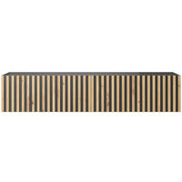 TV stolek Telire černý / dub 138/30/32 cm - černá/dub artisan, kompozitní dřevo (138.6/30/31.6cm) - Selsey