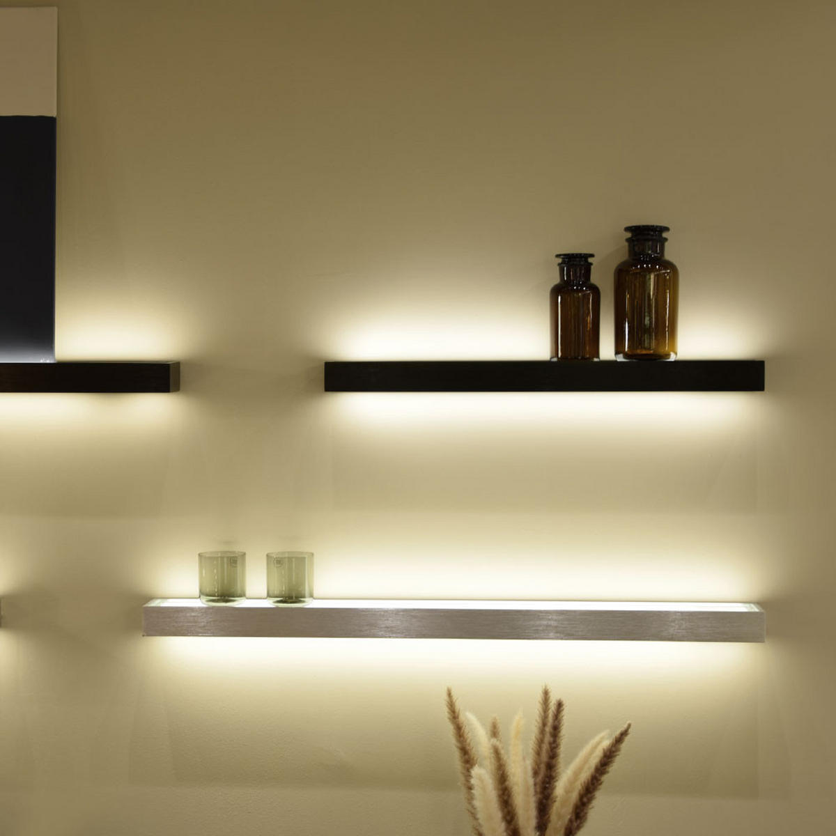 LED-WANDLAMPE Cusa Aluminium 100cm - Alufarben, Metall (100/5/10cm) - s.luce