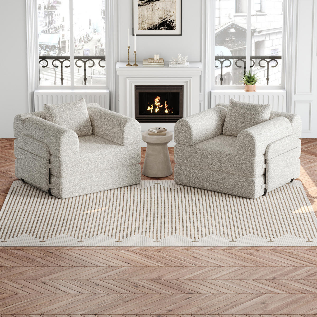 2-SITZER Sofa, 2 in 1 Schlafsofa mit Stauraum und Armlehnen,Chenille,Schwarz - Schwarz, Textil (184/69/91cm) - PARAFTA HOME