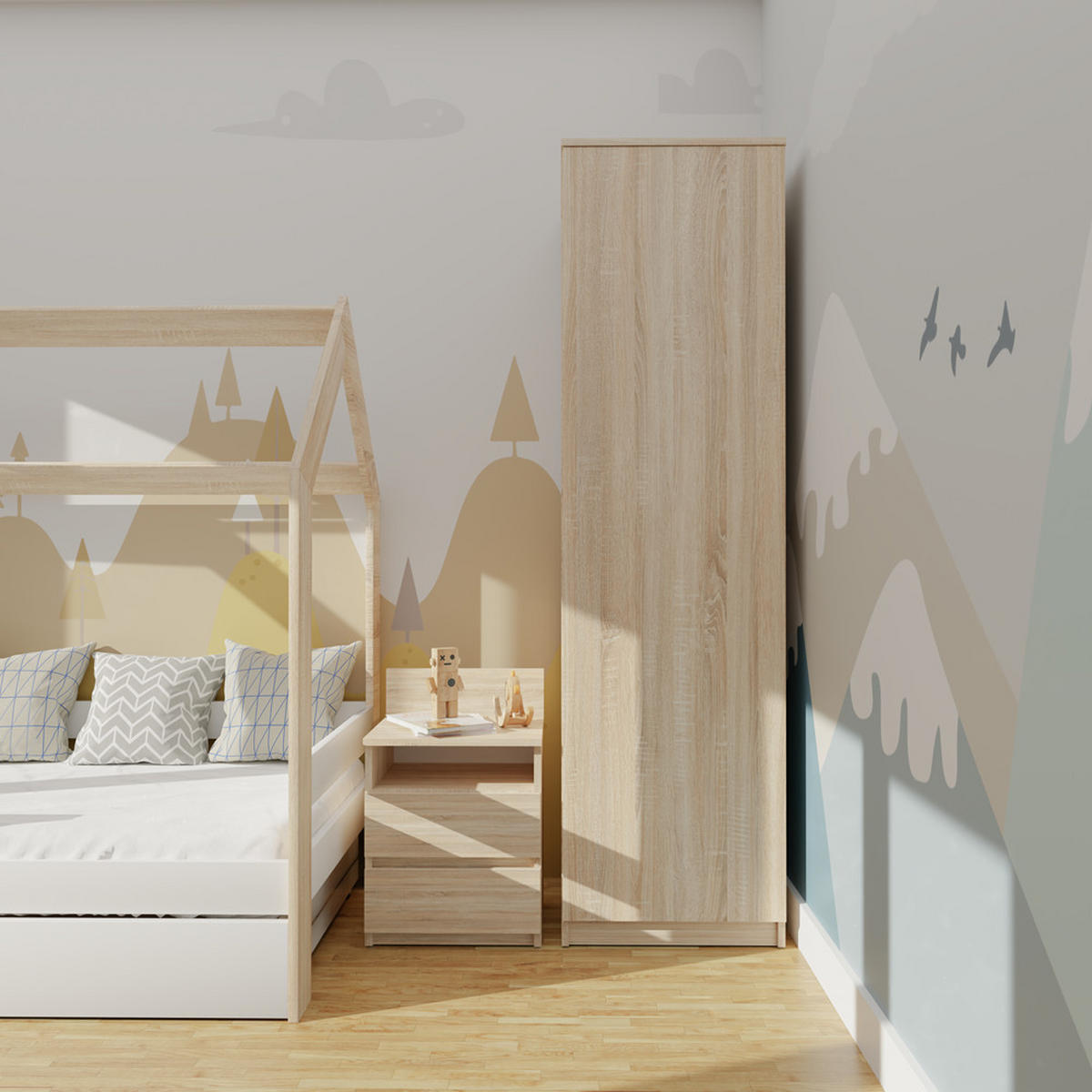 KLEIDERSCHRANK Sonoma 50/180/50 - Sonoma Eiche, Holzwerkstoff (50/180/50cm) - RAUMHIRSCH FURNITURE