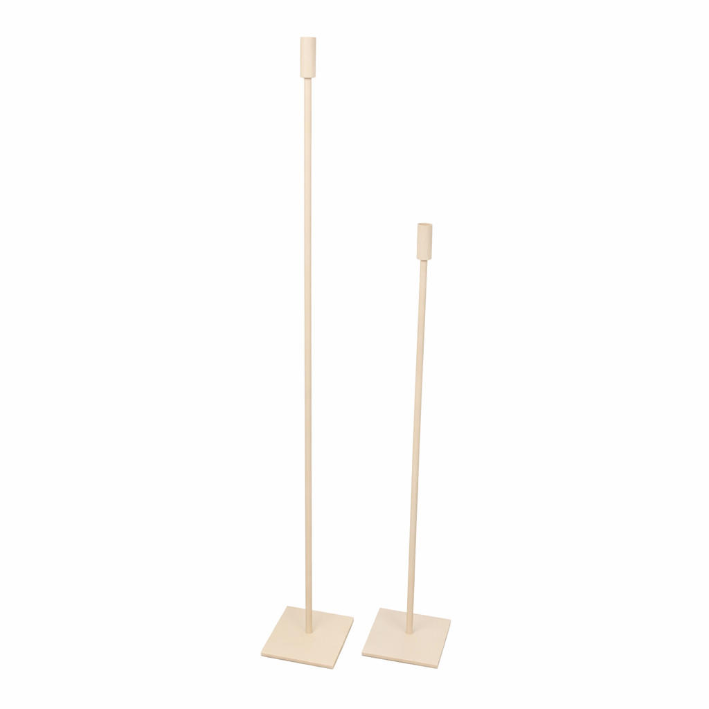 KERZENHALTER Eve Beige - Beige, Metall (15/120/15cm) - LOFT42