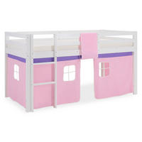 HOCHBETT Leiter 90/200 cm Rosa - Weiß/Rosa, Holz (90/200cm) - Homestyle4u