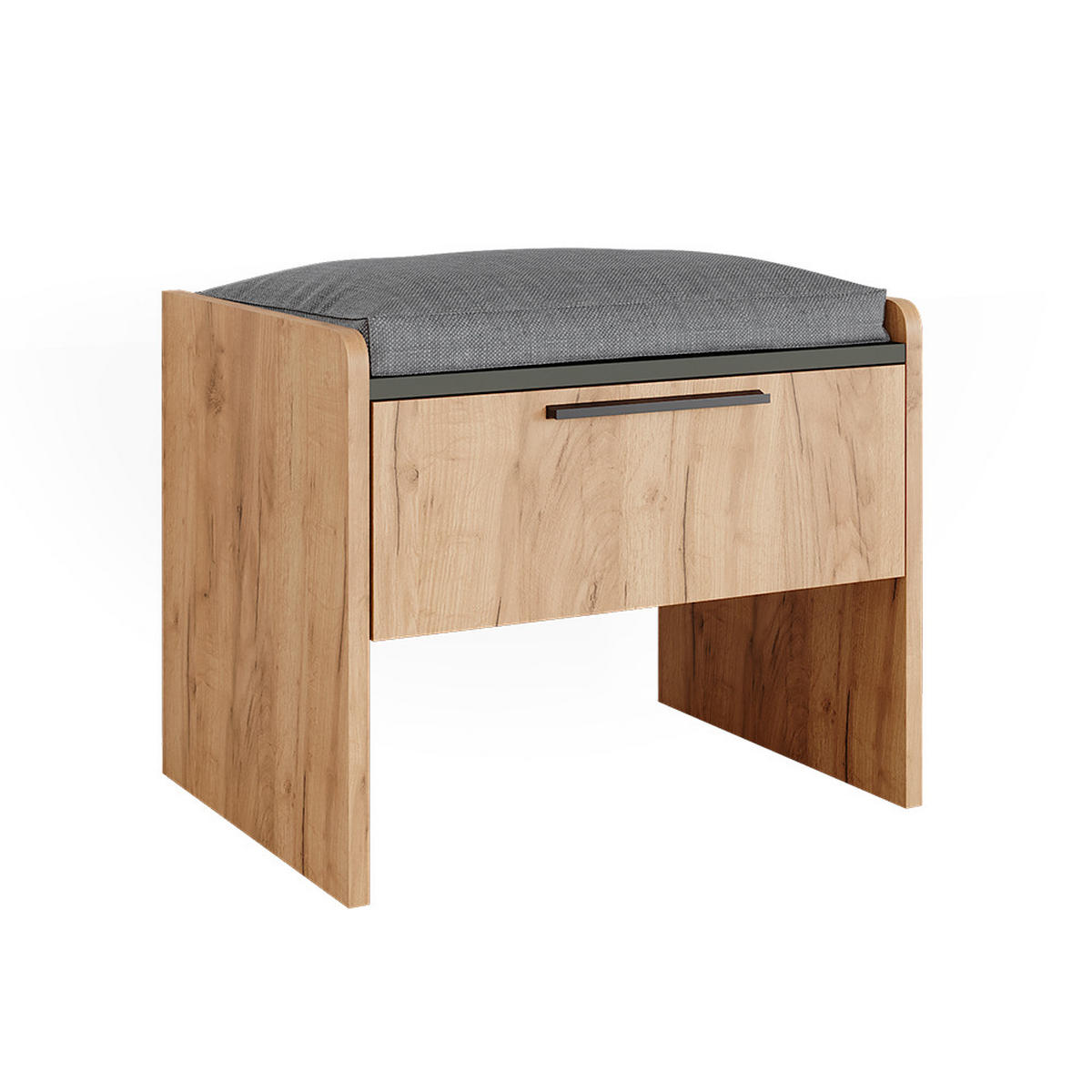 LAVICE DO JÍDELNY Roman Zlatý dub power/antracit - Sonoma dub/antracitová, kompozitní dřevo (53.5/45.5/41.1cm) - Vicco