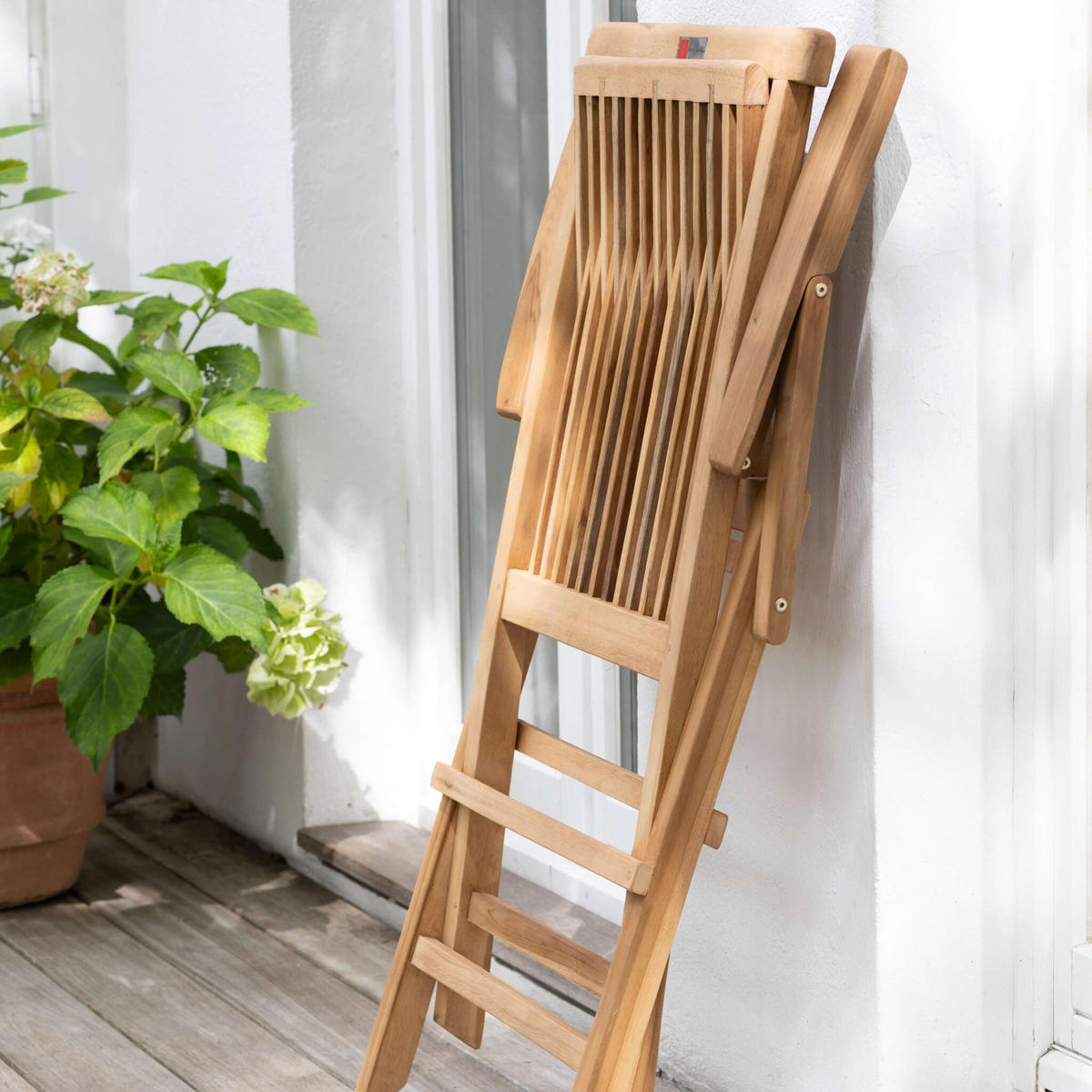 GARTENSTUHL Andover Teak - Naturfarben, Naturmaterialien/Holz (53/89/60cm) - Mr. Deko