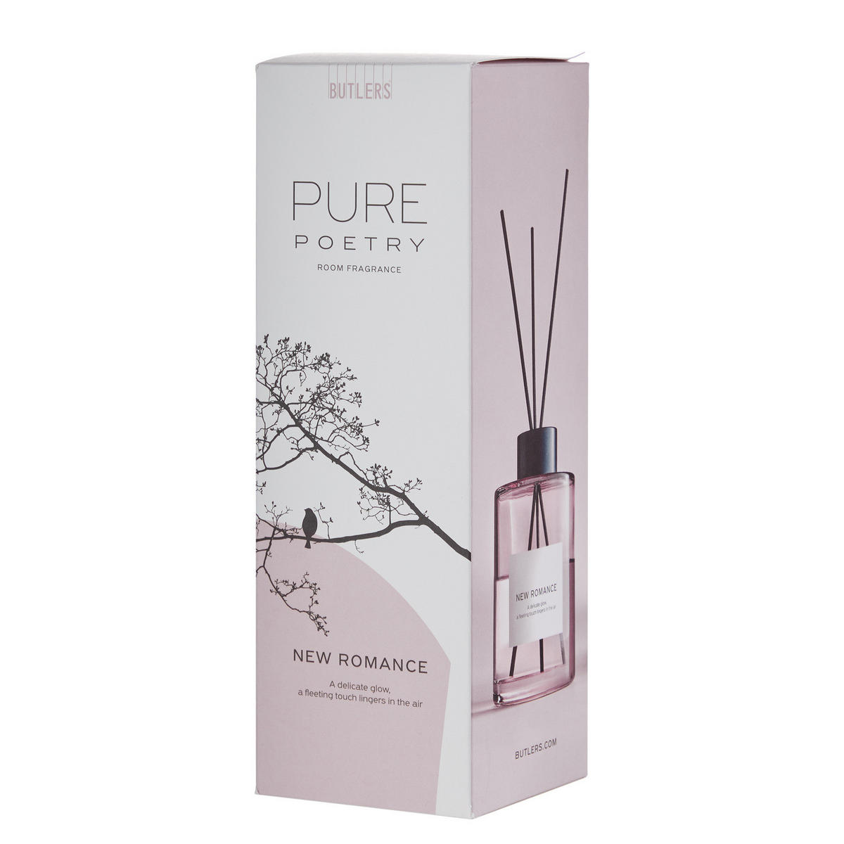 RAUMDUFT Pure Poetry New Romance 300ml - Rosa, Glas (8/24/8cm) - Butlers