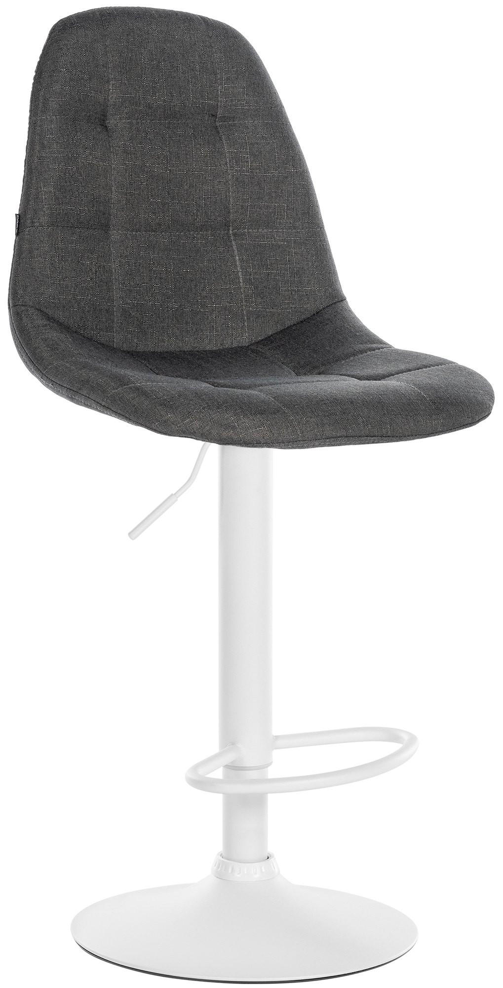 BARHOCKER Metall dunkelgrau - Dunkelgrau, Textil/Metall (47/99/56cm) - CLP