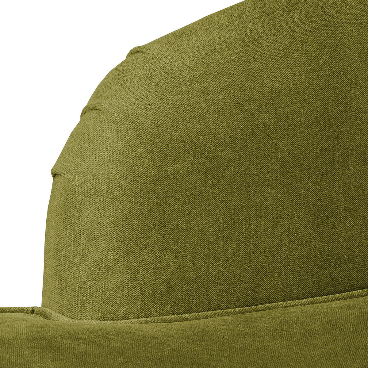 RECAMIERE - Olivgrün, Holz/Textil (165/77/82cm) - home24