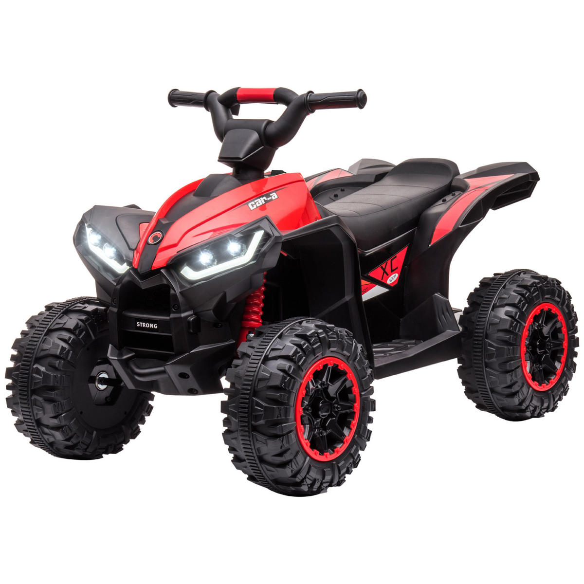 ELEKTRO-QUAD DE-13034 2 Motoren Rot - Rot, Kunststoff (83/53/55.5cm) - ComfortXL