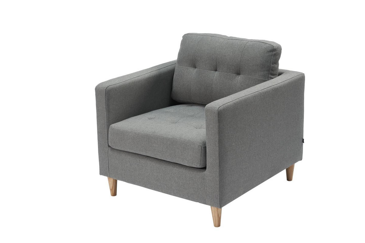 SESSEL grau - Grau, Holz (80/82/84cm) - ebuy24