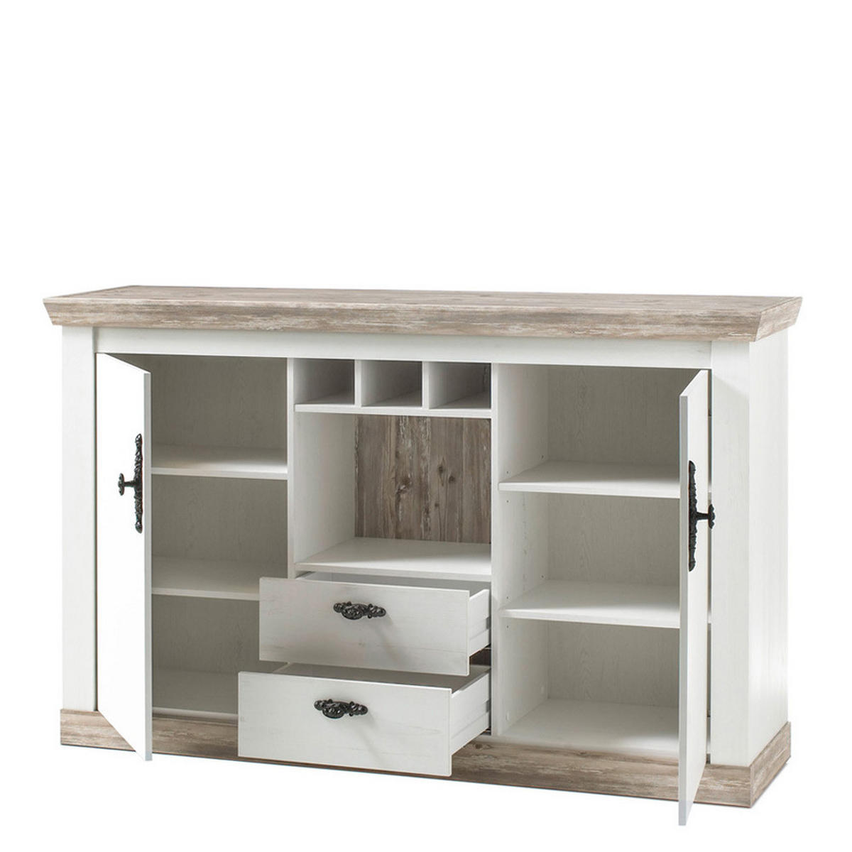 SIDEBOARD Ferna-61 - Weiß, Holzwerkstoff (168/104/44cm) - Lomado