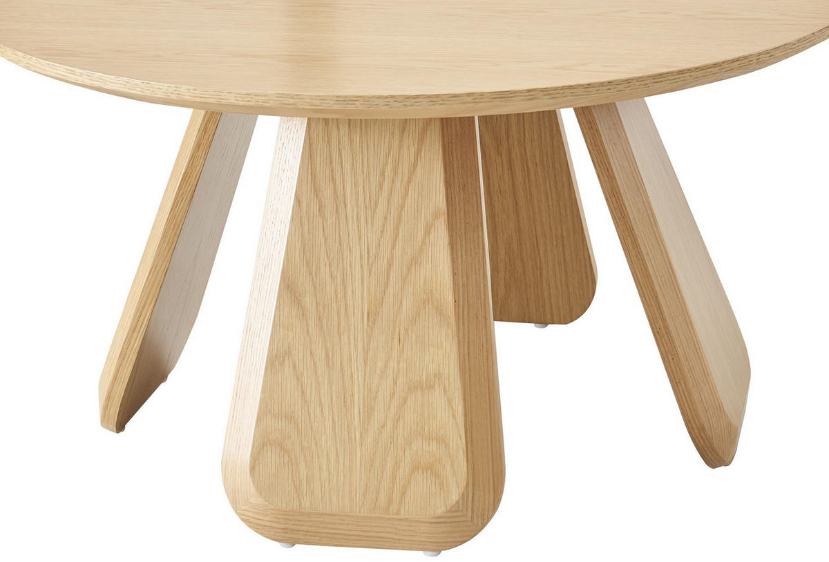 COUCHTISCH Affitly Eiche Natur Optik 80 cm - Beige, Holzwerkstoff (80/80/40cm) - Selsey