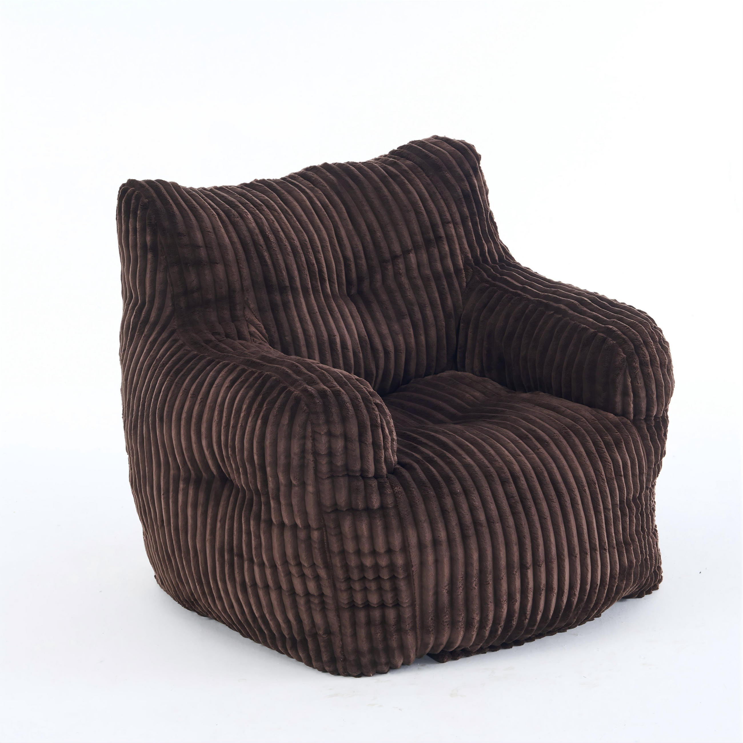 SITZSACK Cord Braun - Braun, Textil (100/70/94cm) - WISHDOR