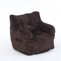SITZSACK Cord Braun - Braun, Textil (100/70/94cm) - WISHDOR