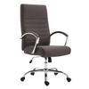 BÜROSTUHL Vallon, Stoff Dunkelgrau - Dunkelgrau, Textil/Metall (60/118/68cm) - TPFLiving