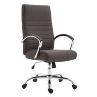 BÜROSTUHL Vallon, Stoff Dunkelgrau - Dunkelgrau, Textil/Metall (60/118/68cm) - TPFLiving