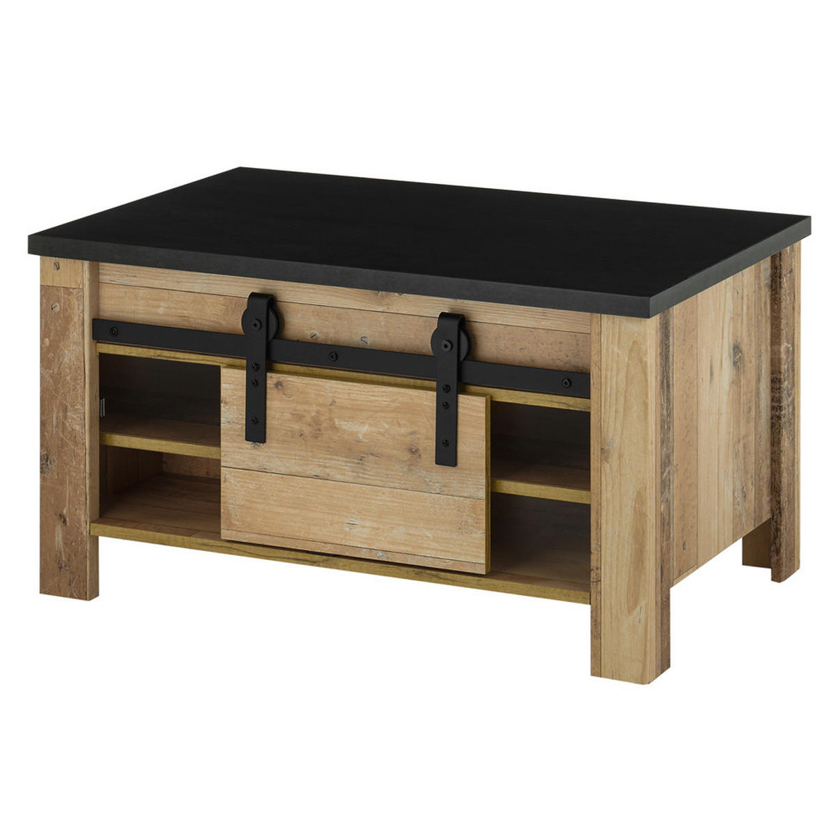 WOHNZIMMER-SET 6-TLG. Shelton-61 - Braun, Holzwerkstoff (570/201/43cm) - Lomado