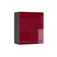 HÄNGESCHRANK Fame-Line Bordeaux Hochglanz 60 cm - Bordeaux/Anthrazit, Holzwerkstoff (60/72/34.1cm) - Vicco