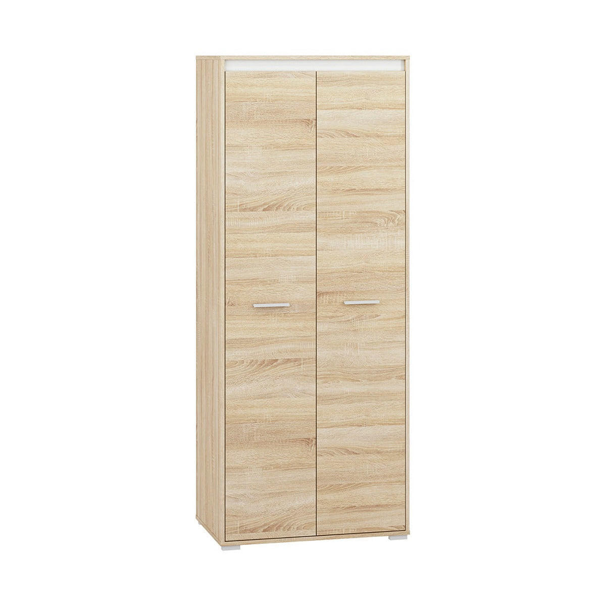 KLEIDERSCHRANK – AVO 02 – 80 cm – Avo – Sonoma Eiche / Weiß - Weiß/Sonoma Eiche, Holzwerkstoff (80/200/50cm) - hi-markt