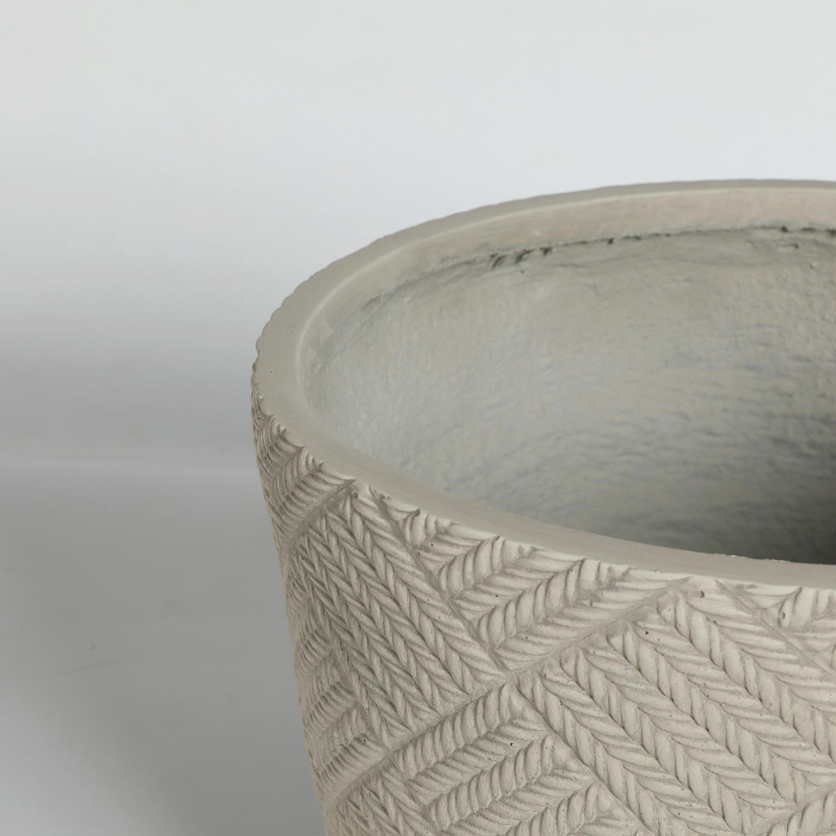 PFLANZTOPF Grau Ø 37/28 cm & Ø 45/35 cm, 2er Set, Beton-Optik - Grau, Stein (28cm) - PANGIVO
