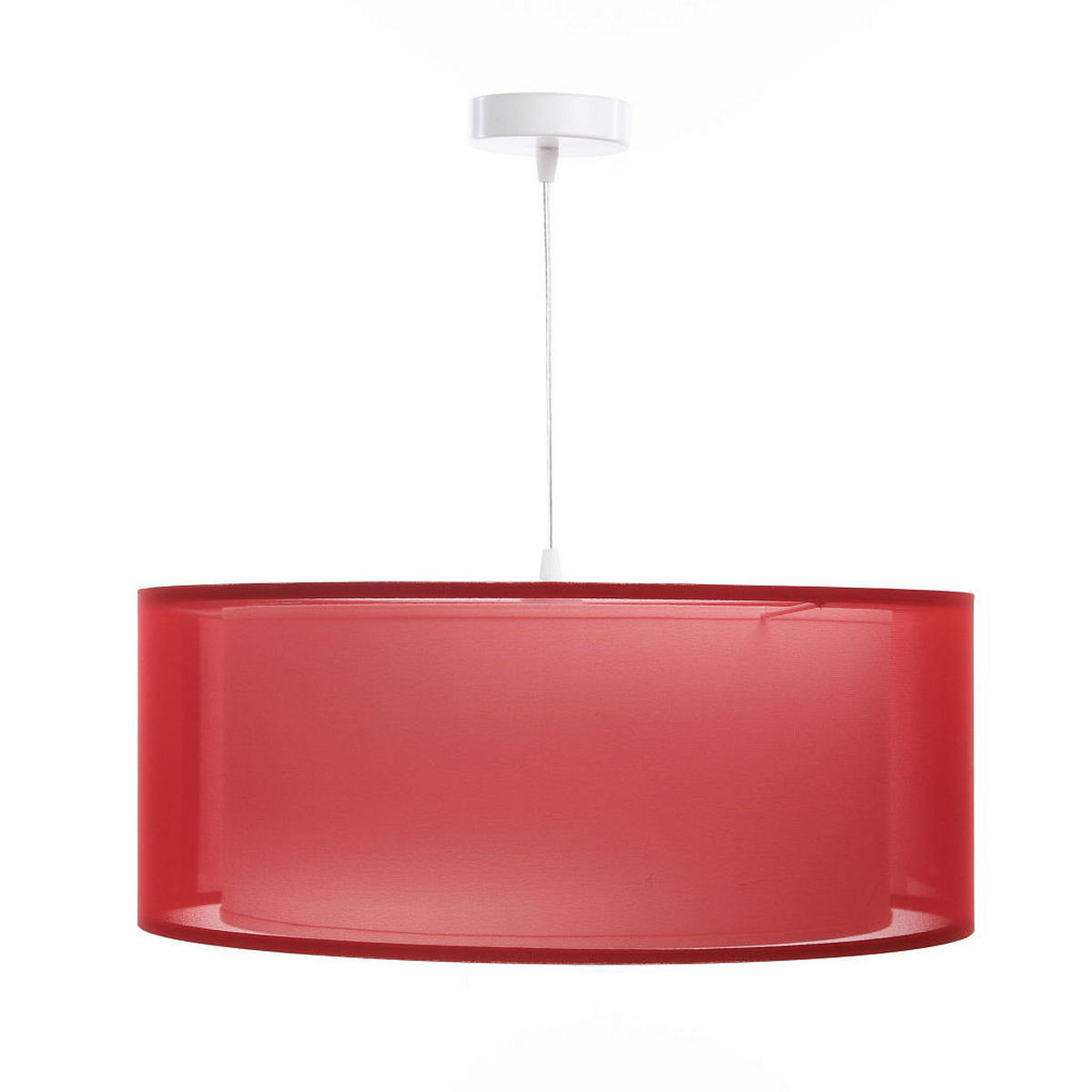 HÄNGELEUCHTE Rot 60/22 cm - Rot/Weiß, Kunststoff (60/1.5/22cm) - ONZENO