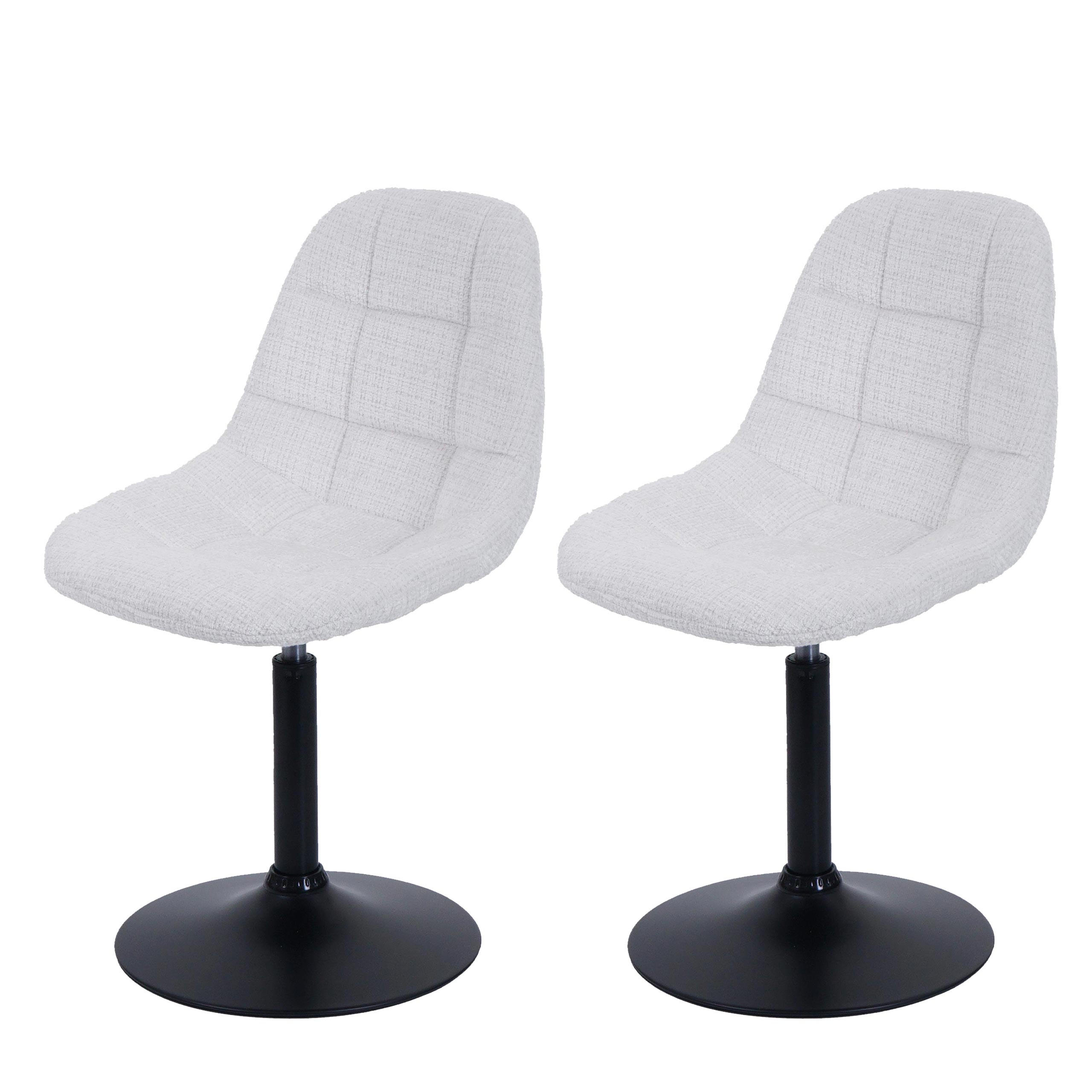 ESSZIMMERSTUHL Cremeweiß 2er-Set - Weiß, Textil (47/83/43cm) - MCW