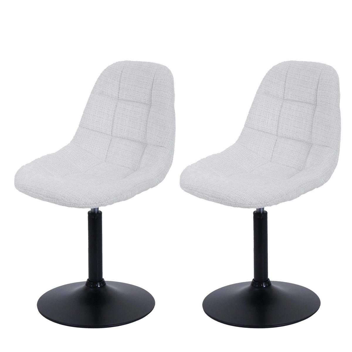 ESSZIMMERSTUHL Cremeweiß 2er-Set - Weiß, Textil (47/83/43cm) - MCW