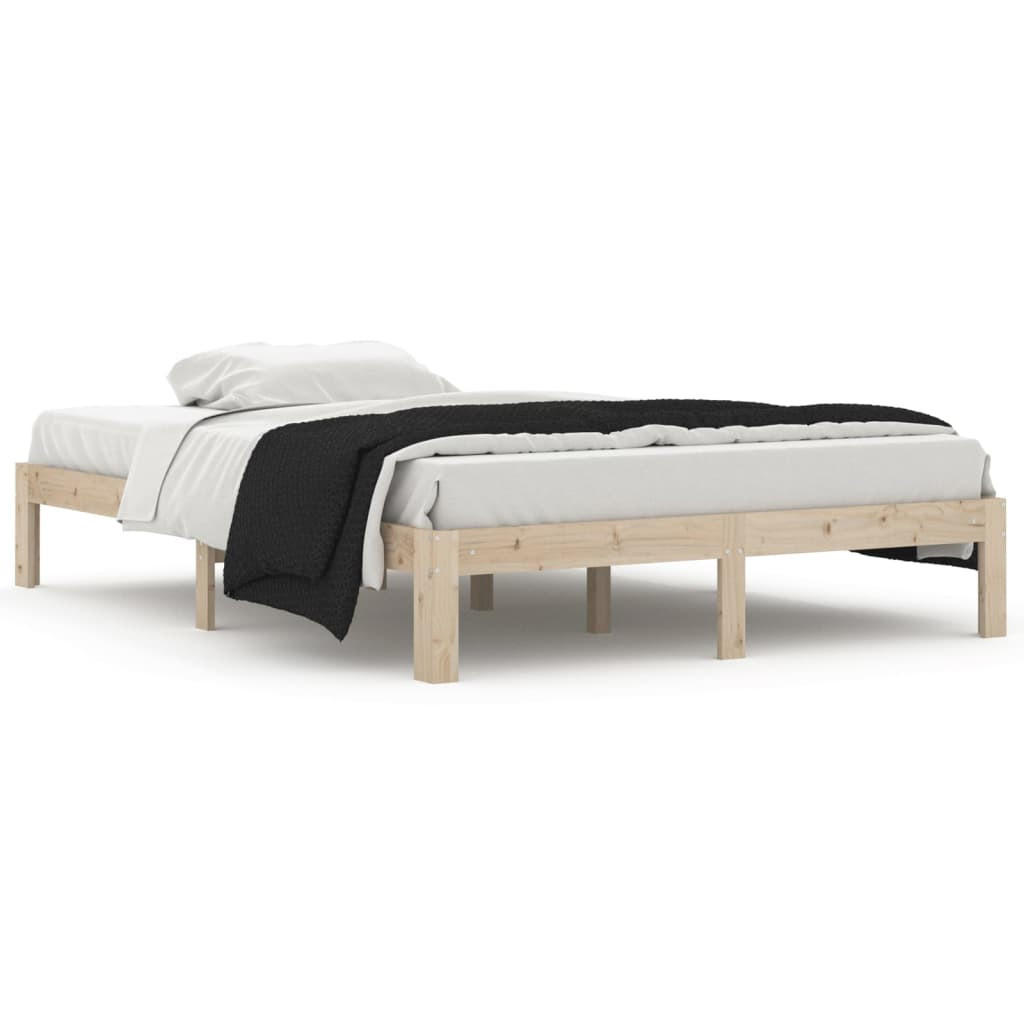 MASSIVHOLZBETT Kiefer 140/200 Cm - Braun, Holz (140/200cm) - vidaXL