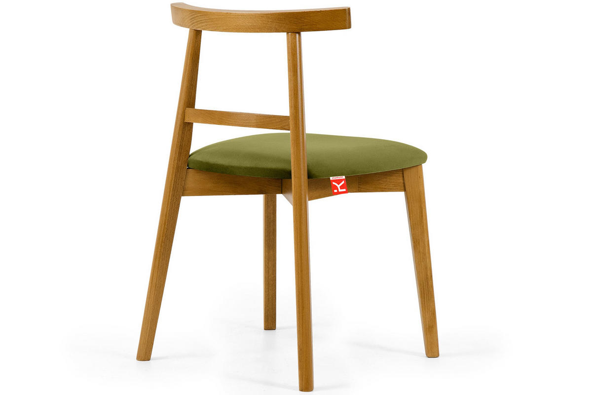 ESSTISCHSTÜHLE LILIO 2 St Vintage, Oliv / hell Eiche - Hellbraun/Eichefarben, Holz/Textil (47/76/45cm) - KONSIMO®
