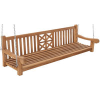 HÄNGEBANK 220/70/61 cm Holz Teak - Teakfarben, Holz (220/61/70cm) - CLP