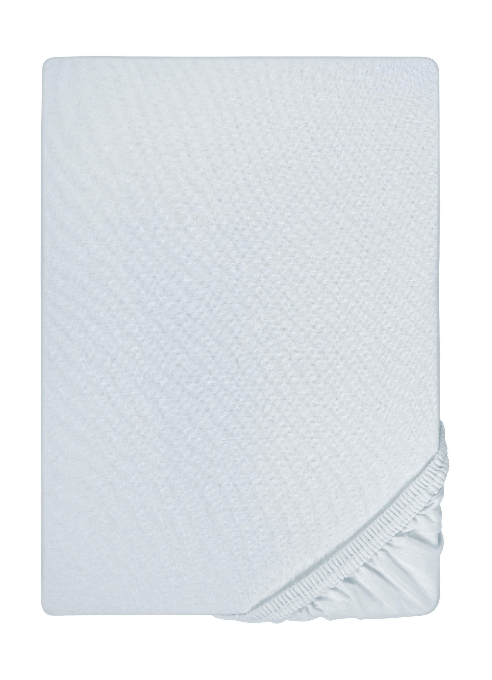biberna Spannbetttuch Hellblau 130x220 cm