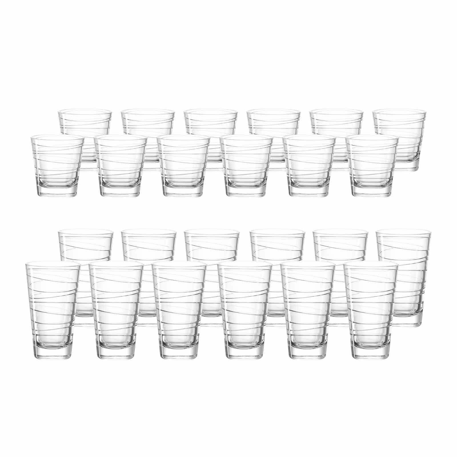 TRINKGLÄSER Vario transparent 24er Set - Transparent, Glas (0.001L) - Leonardo Living