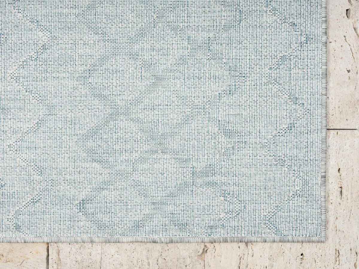 OUTDOORTEPPICH Lumina Petrol,Hellgrau,Creme 160/230 cm - Petrol, Textil (160/230cm) - My-Rug