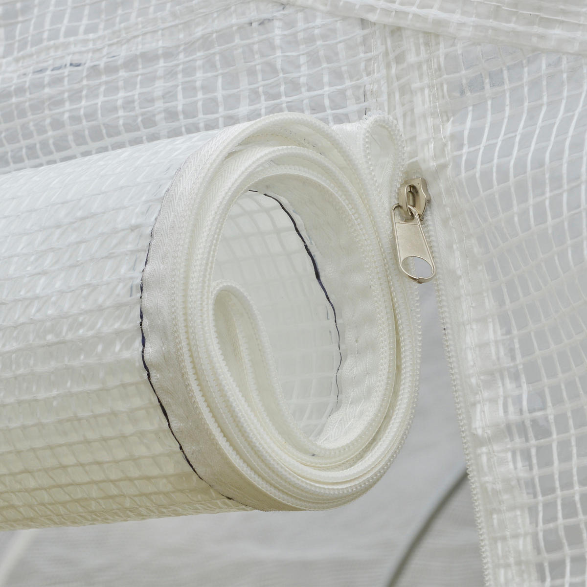 GEWÄCHSHAUS DE-11877 mit Tür & 6 Fenstern Weiß - Weiß, Kunststoff (300/200/350cm) - ComfortXL