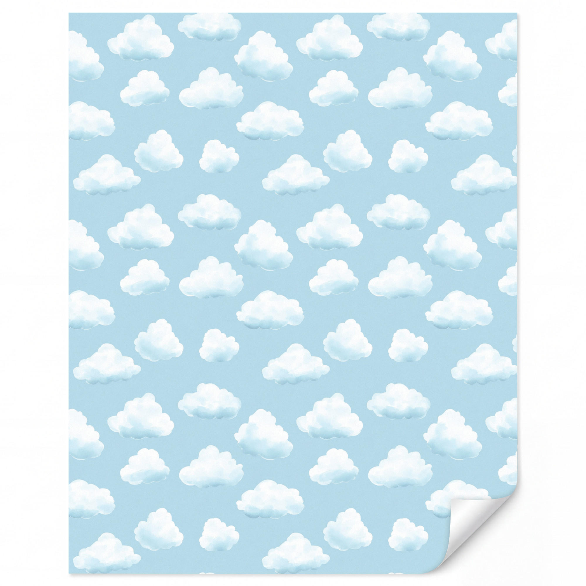 OnlyWow Kindertapete Hellblau 220x280 cm