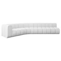 ECKSOFA modulares Sofa Karex-L2 - 399x194x70 cm Weiß - Weiß, Holzwerkstoff/Textil (399/194cm) - ALTDECOR