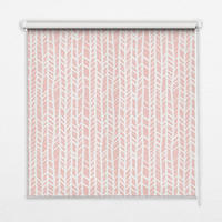 VNÚTORNÁ roleta - okenná roleta - roleta - 100x100 cm - Rybia kosť - pink, plast (100/100/0.5cm) - TULUP