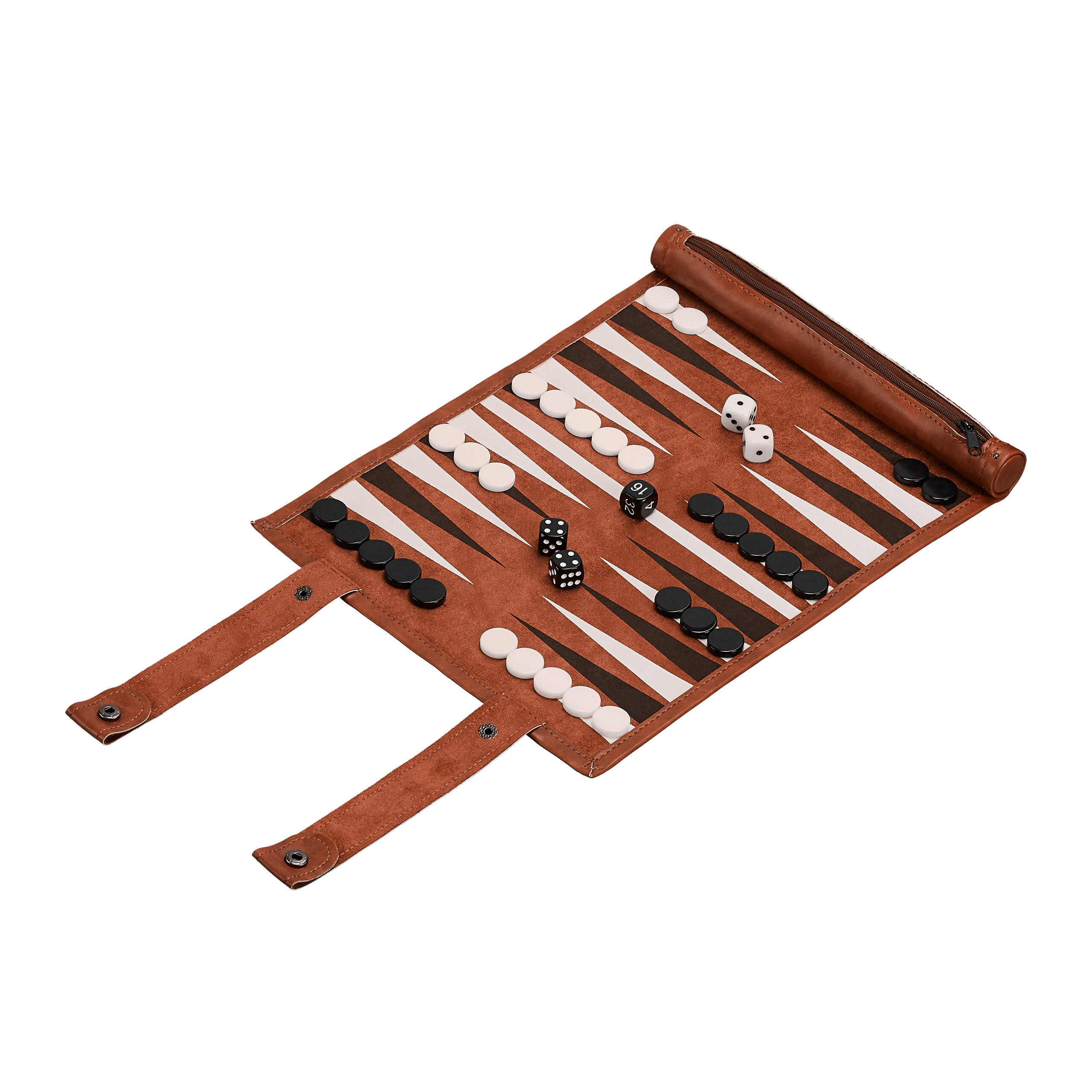 BACKGAMMON - Multicolor, Kunststoff/Metall (5/5cm) - Relaxdays
