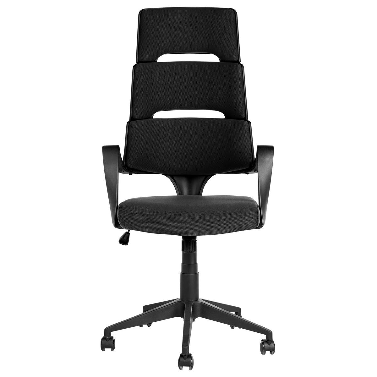 BÜROSTUHL Kunststoff Schwarz Grandiose - Schwarz, Textil (66/118/52cm) - Beliani