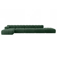 ECKSOFA modulares Sofa Lizur-L3 - 475x160x70 cm Grün Cord - Grün, Holzwerkstoff/Textil (475/160cm) - ALTDECOR