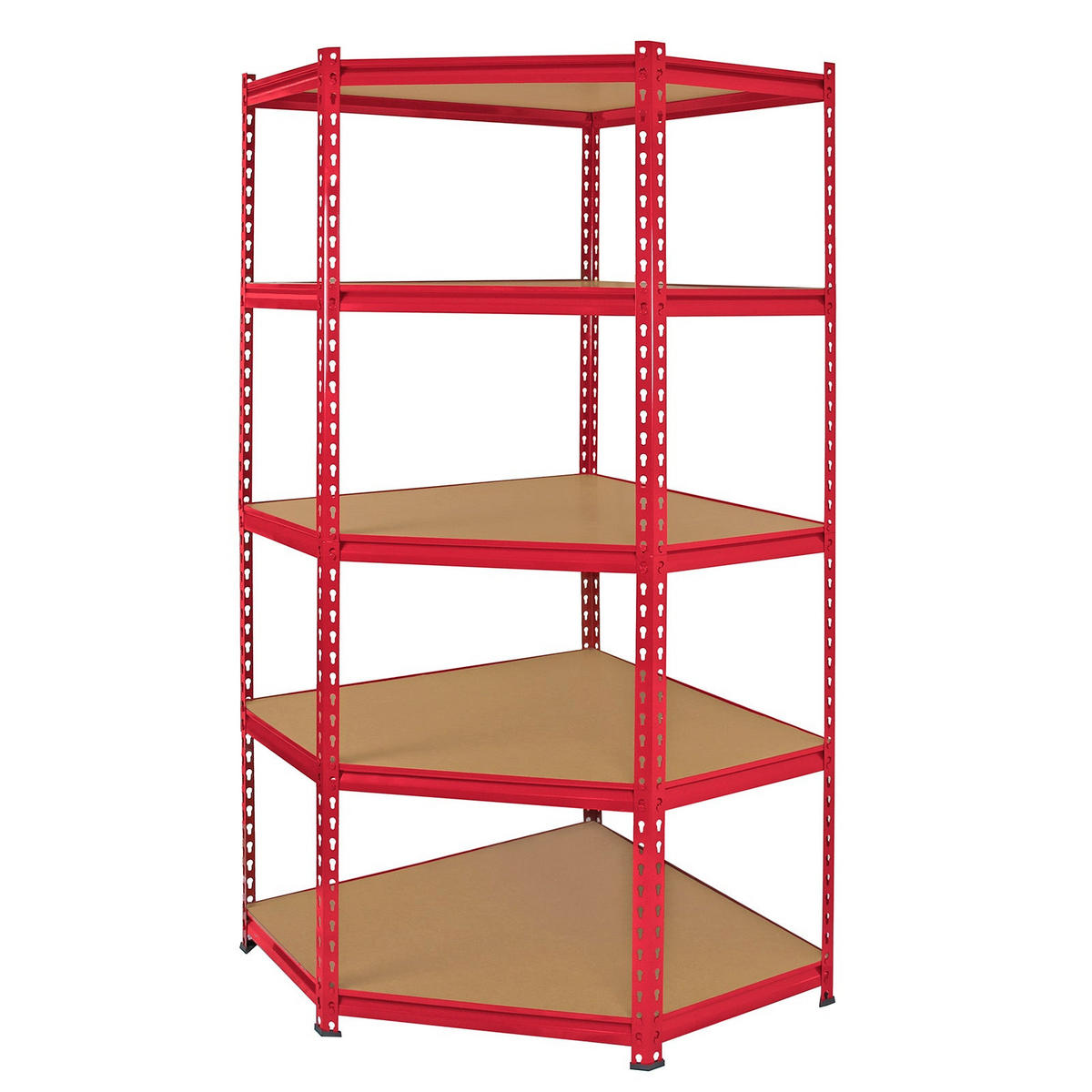 LAGERREGAL Z-Rax 90cm + 2 x Z-Rax 90cm - Rot, Metall (90/180/45cm)