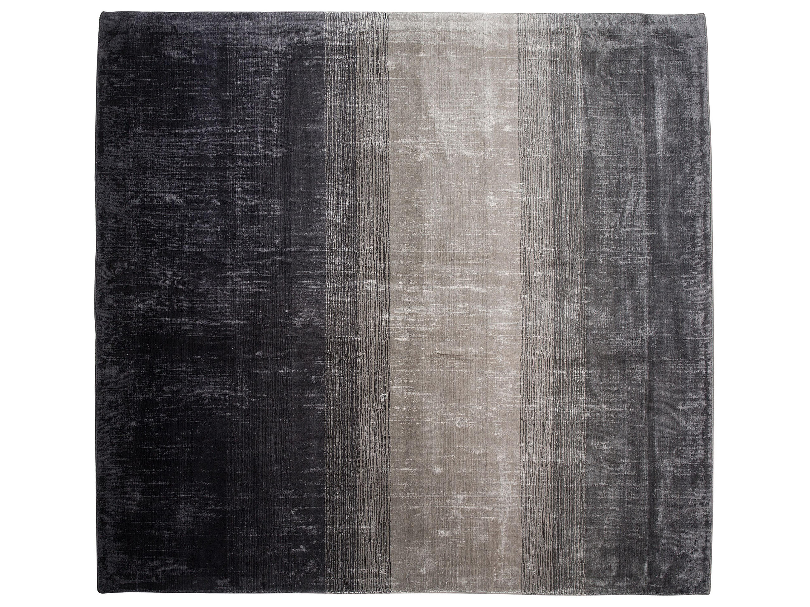 KURZFLOR-TEPPICH Ercis 200/200 cm - Schwarz, Naturmaterialen (200/200cm) - Beliani