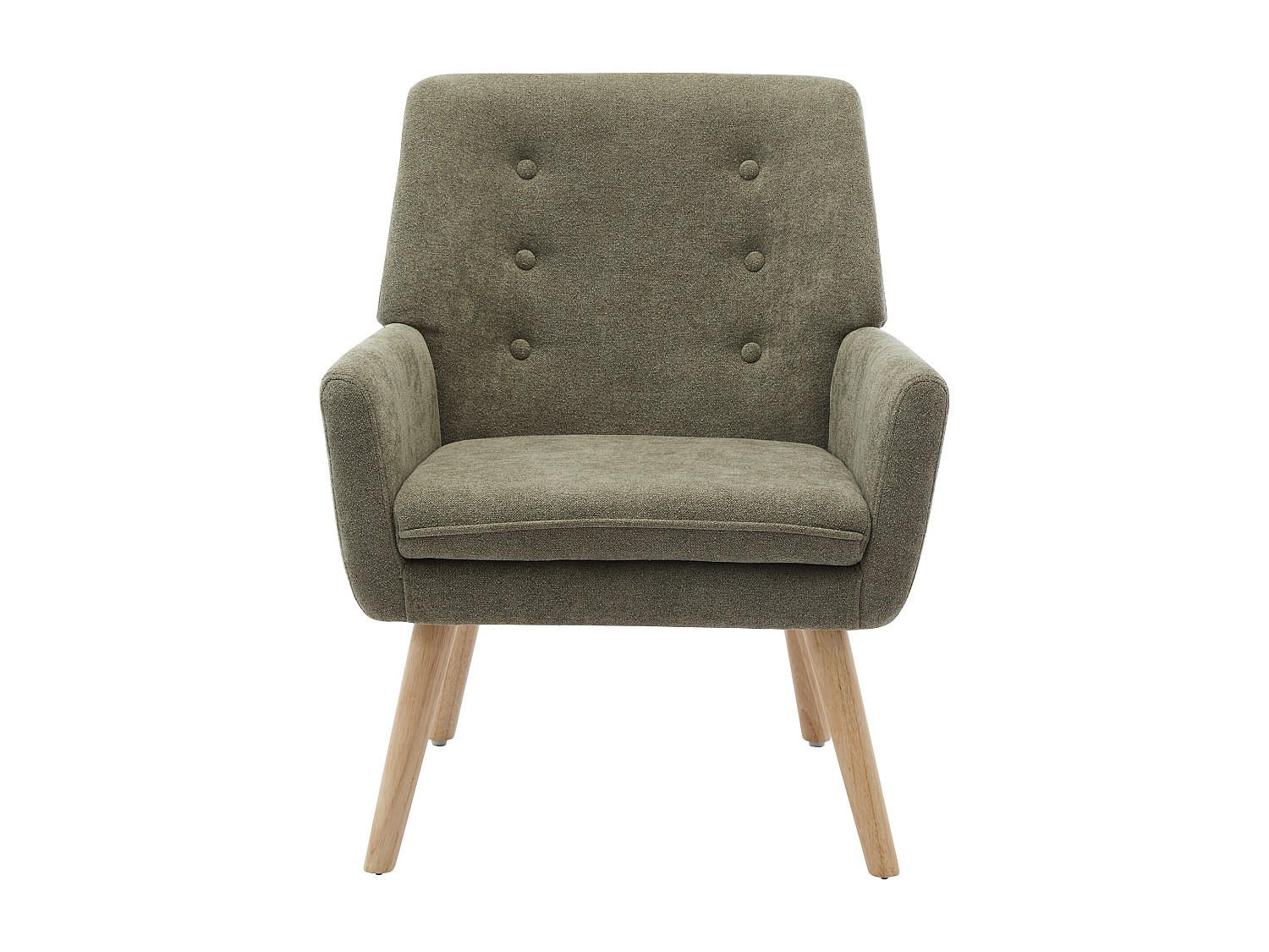SESSEL mit gerader Rückenlehne - 1 Person - Stoff - Grün - - Grün, Textil (65/79/68cm) - Vente-Unique