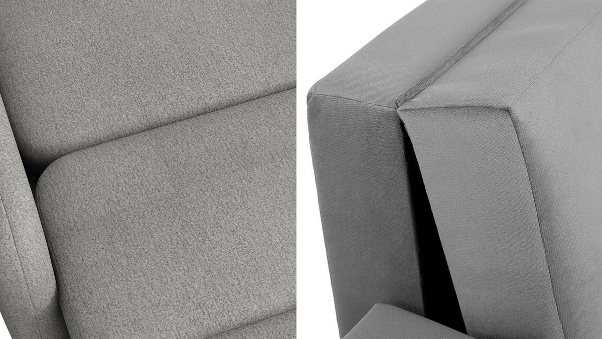 SCHLAFSOFA Viva Sun II - Creme/Schwarz, Holz/Textil (130/85/103cm) - MIRJAN24