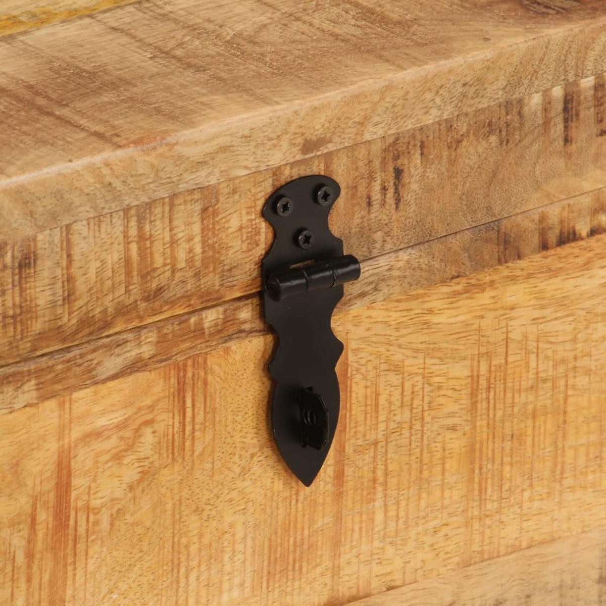 AUFBEWAHRUNGSBOX 39/28/31 Cm Massivholz Mango - Braun, Holz (39/31/28cm) - vidaXL