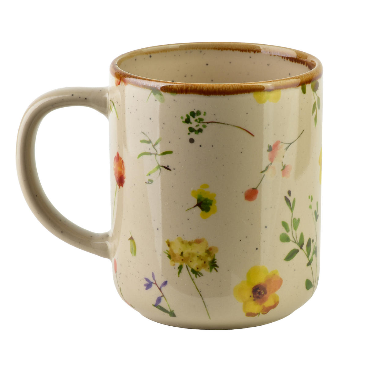 KUBEK TOKKA, porcelán, bílý, 8,5/12,5/10,5cm, 400ml - béžová, keramika (0.4L) - Mondex
